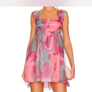 Amanda Uprichard Cindylou Dress in Mystic NWOT